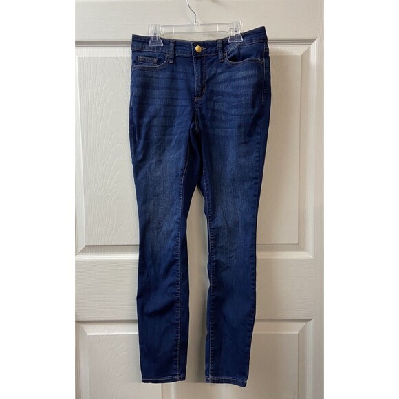 Universal Thread Jeans Mid Rise Curvy Skinny Womens Size 0/25 Long Dark Wash - Picture 5 of 5